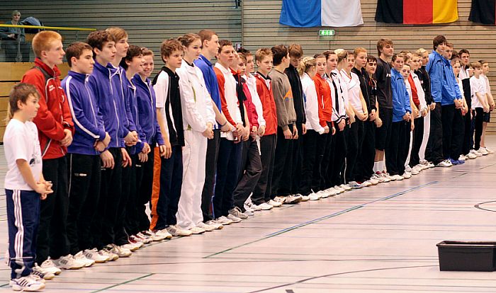 Deutsche Badminton-Jugendmeisterschaften U 15, U 17 und U 19 am 08.02.2009 in Lübeck,  © Foto: Frank Kossiski