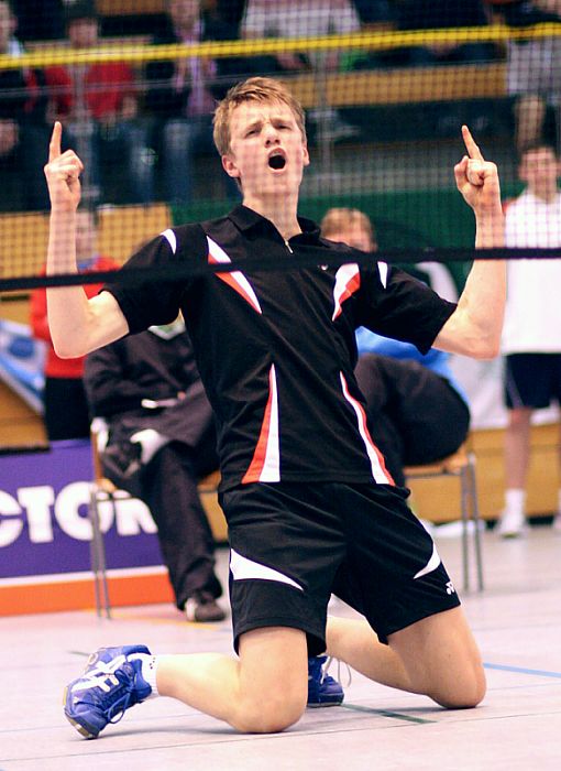 Deutsche Badminton-Jugendmeisterschaften U 15, U 17 und U 19 am 08.02.2009 in Lübeck,  © Foto: Frank Kossiski