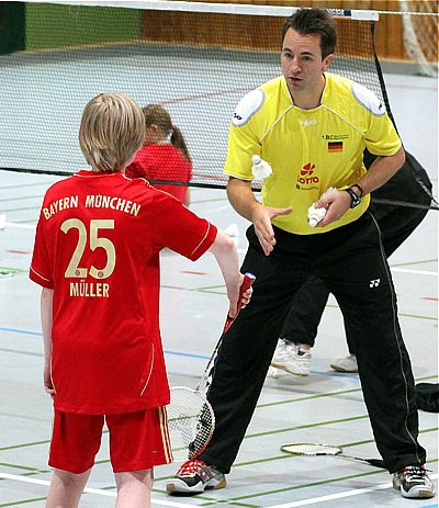 Badminton-Training mit Kristof Hopp beim Sport-Club Itzehoe