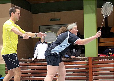 Badminton-Training mit Kristof Hopp beim Sport-Club Itzehoe