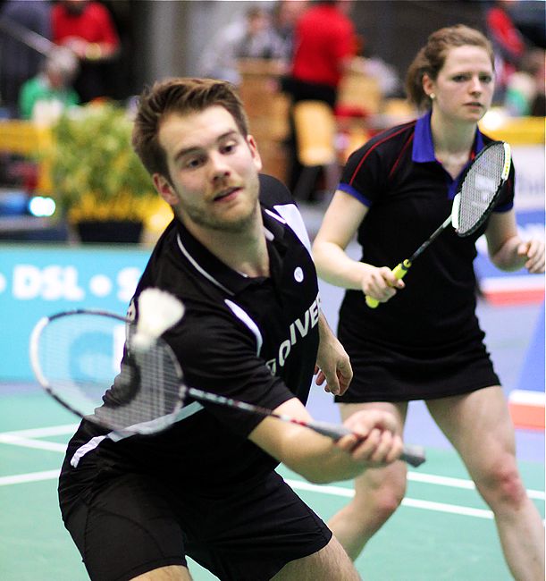 Peter Käsbauer und Isabel Herttrich, © Badmintonfotos von Frank Kossiski