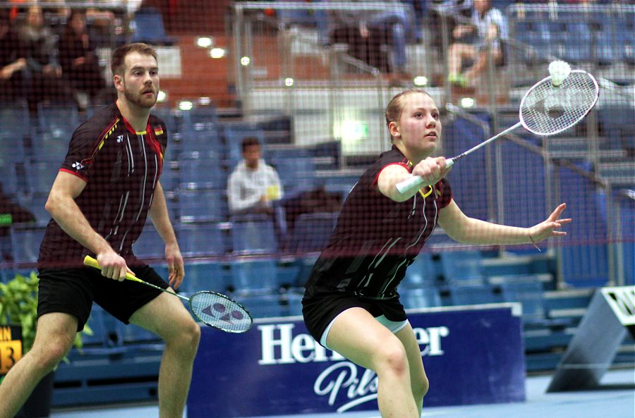 Franziska Volkmann und Peter Käsbauer, © Badmintonfotos von Frank Kossiski