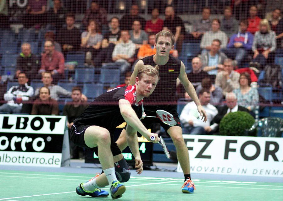 Bjarne Geiss und Josche Zurwonne, © Badmintonfotos von Frank Kossiski