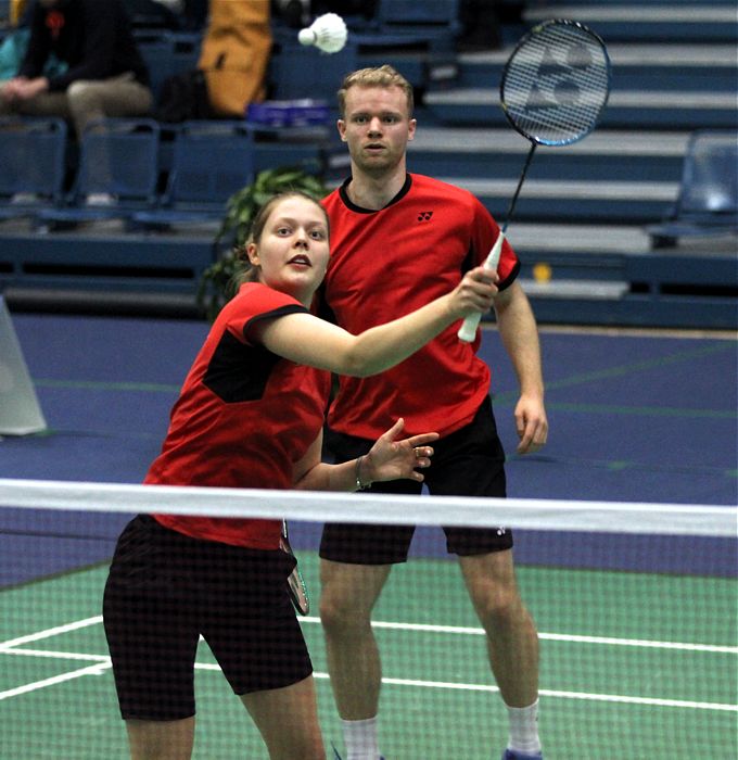 Emma Moszczynski und Bjarne Geiss, © Badmintonfotos von Frank Kossiski