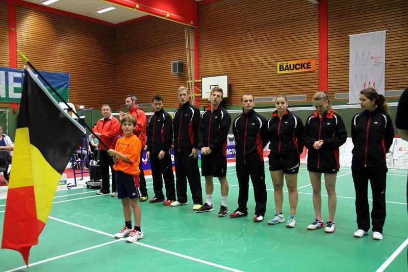 Das Badmintonteam aus Belgien, © Badmintonfotos von Frank Kossiski