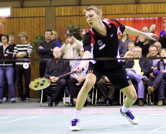 Badminton-Länderspiel Deutschland - Spanien am Spanien am 27.01.2010 in Kaiserslautern, © Fotos von Frank Kossiski