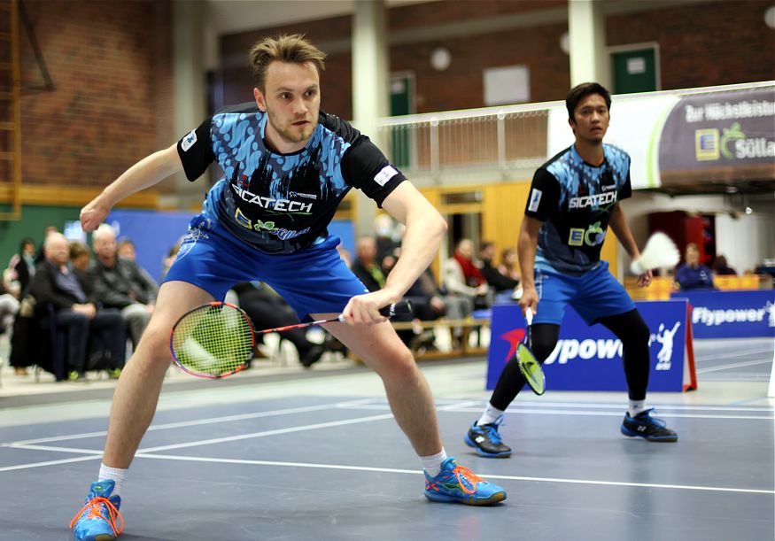 Nikolaj Persson und Ary Trisnanto, © Badmintonfotos von Frank Kossiski